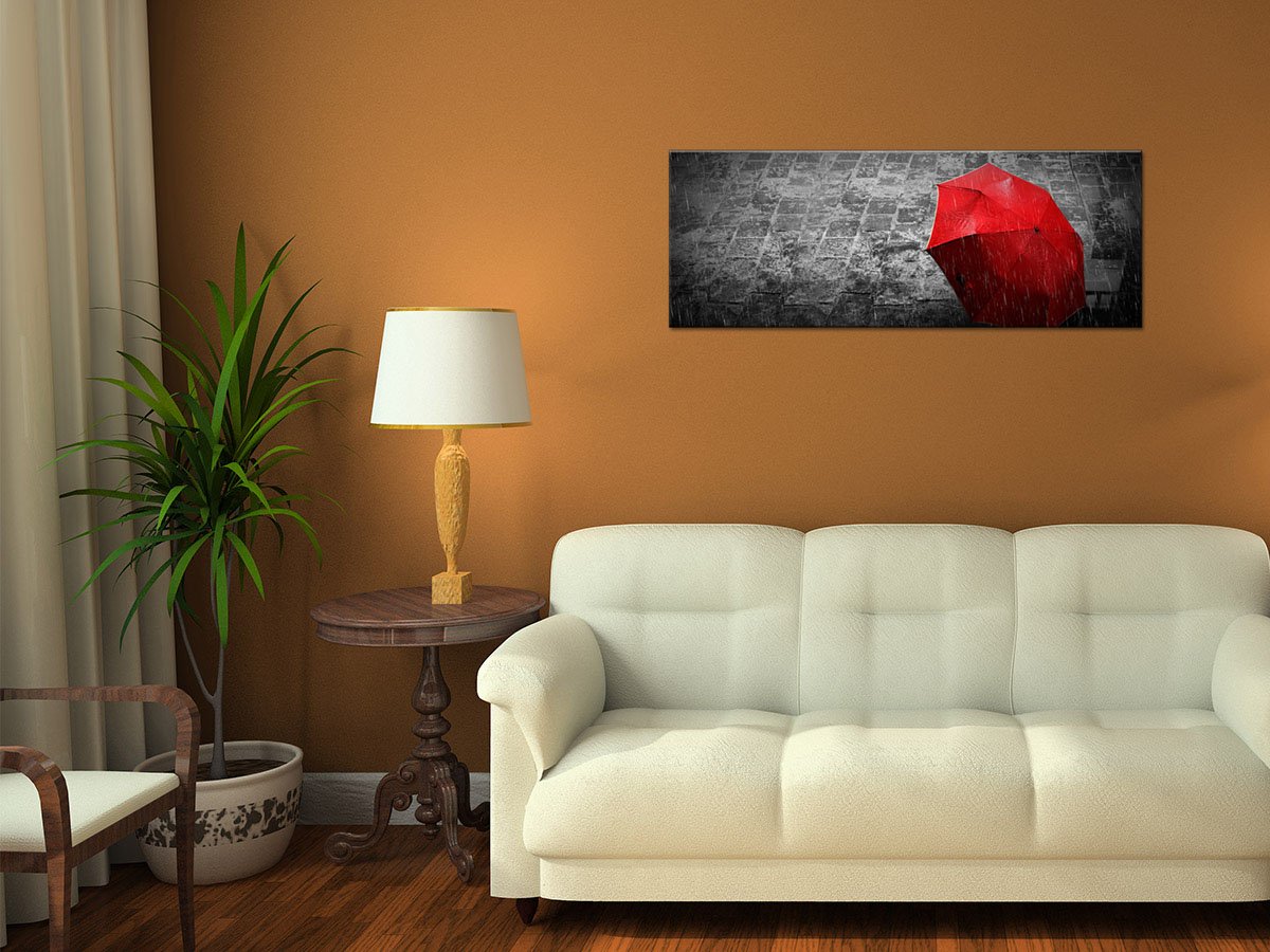 Quadro Decorativo Da Parete - Rosa Su Sfondo Nero, Stampa Su Tela, Dimensioni Da 30x50 Cm A 120x80 Cm, Made In France - copertina