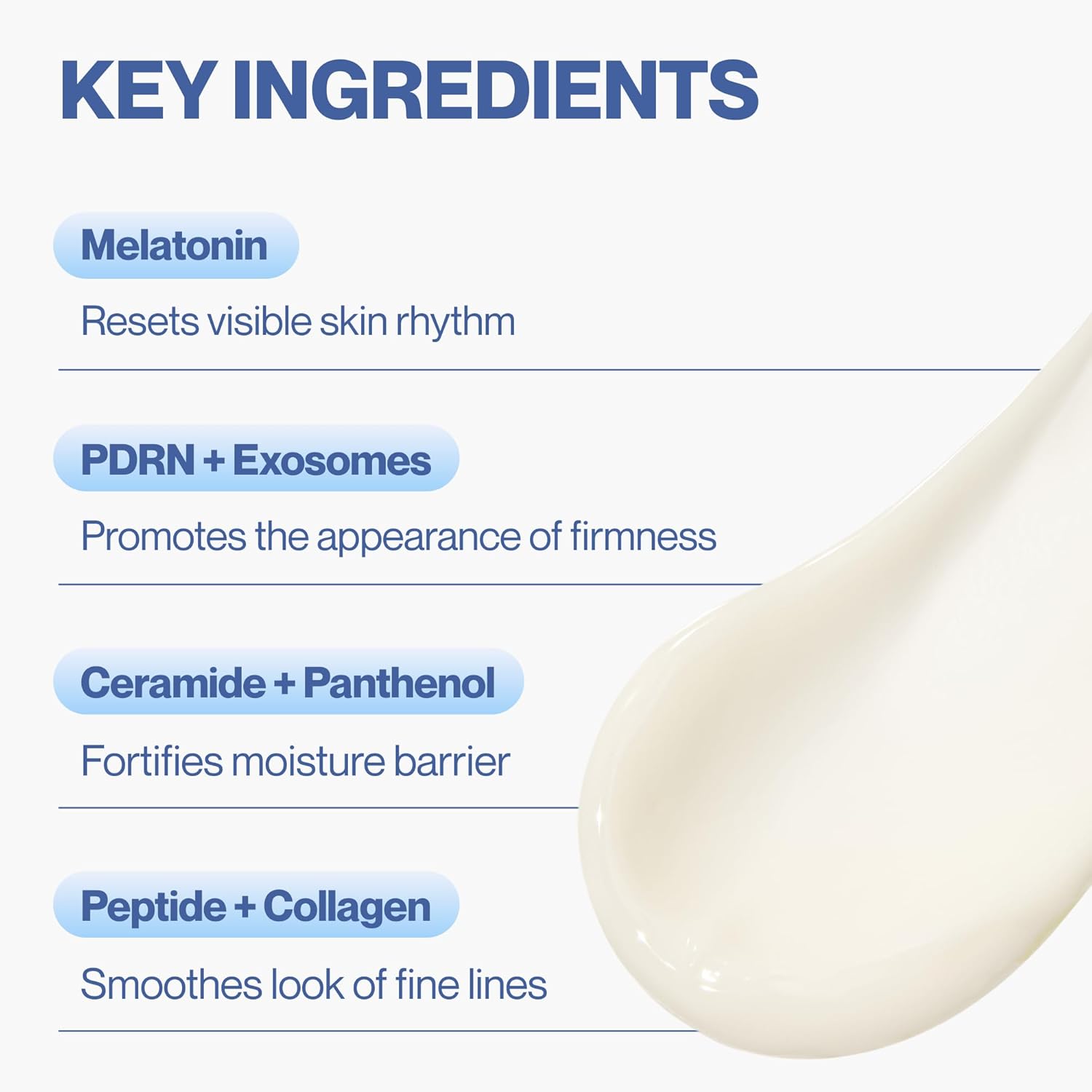 Re-Code Cream - Anti Aging Face Moisturizer with Salmon PDRN, Exosome & Melatonin, 12-Peptide Complex for Sensitive Skin Care (1.35 fl oz)