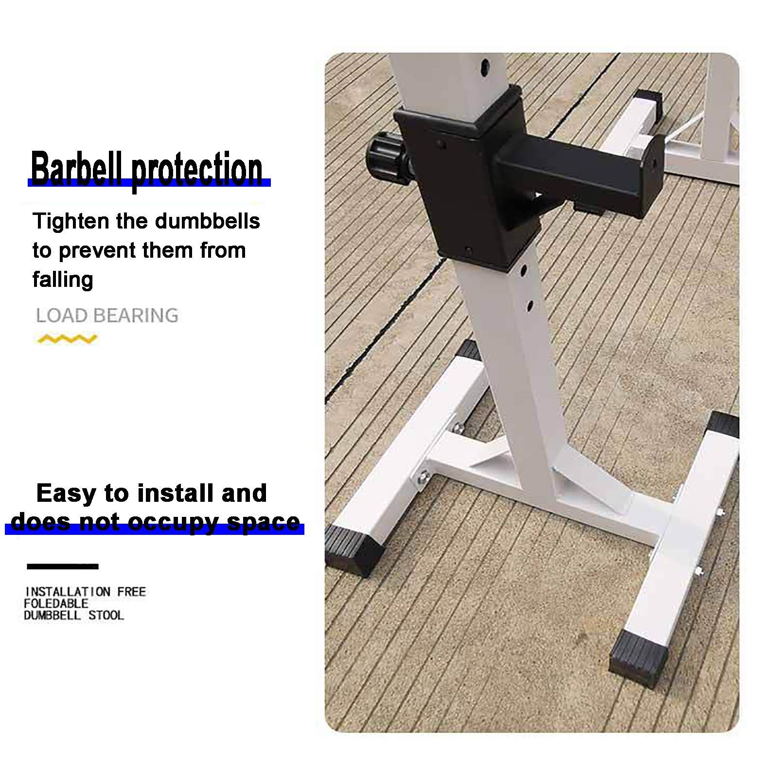 Rack per Squat, Coppia di Rack Regolabili, carico Massimo 330 libbre, Robusto Supporto per Squat in Acciaio, bilanciere, Panca Piana, Supporti per manubri per Palestra do