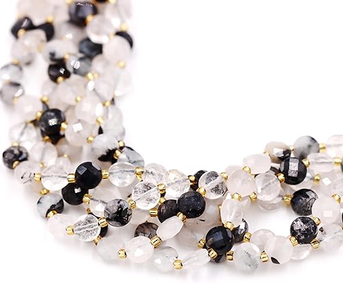 Miniatura 309 de Cuentas de piedras preciosas de primera calidad para la fabricación de joyas, cuentas de piedra natural preciosa al por mayor, 2 hebras de granate