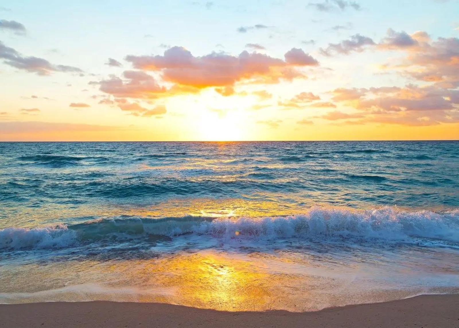 SHINERING Sunsets Natural Sea Beach Landscape Poster And Prints Picture Canvas Painting Wall Art For Living Room Home Decor A18 21X30Cm Unframed