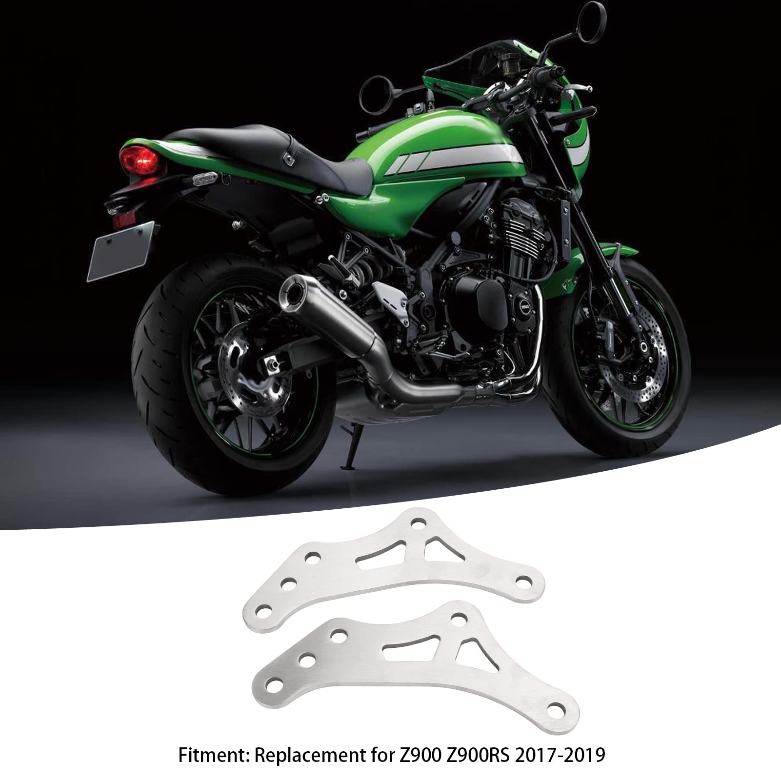 Tyenaza Kit Collegamenti Abbassamento Posteriore Moto, Sostituzione Regolabile a 3 Fori 20‑30mm per Z900 Z900RS 2017‑2019