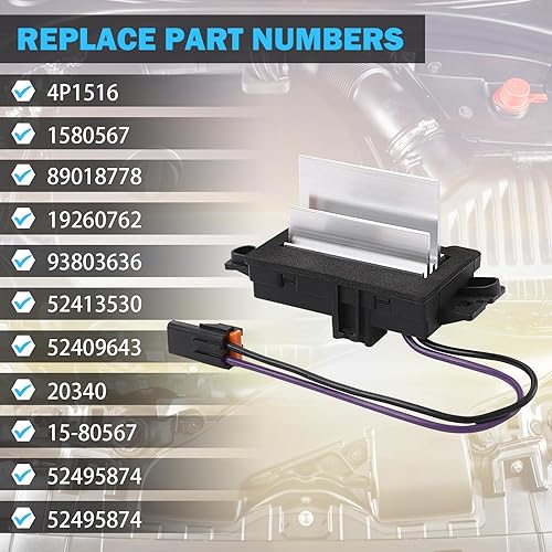 Miniatura 3 de Módulo de control del ventilador de resistencia del motor del ventilador de CA, apto para Chevrolet Silverado Avalanche Suburban Tahoe 2003-2007,