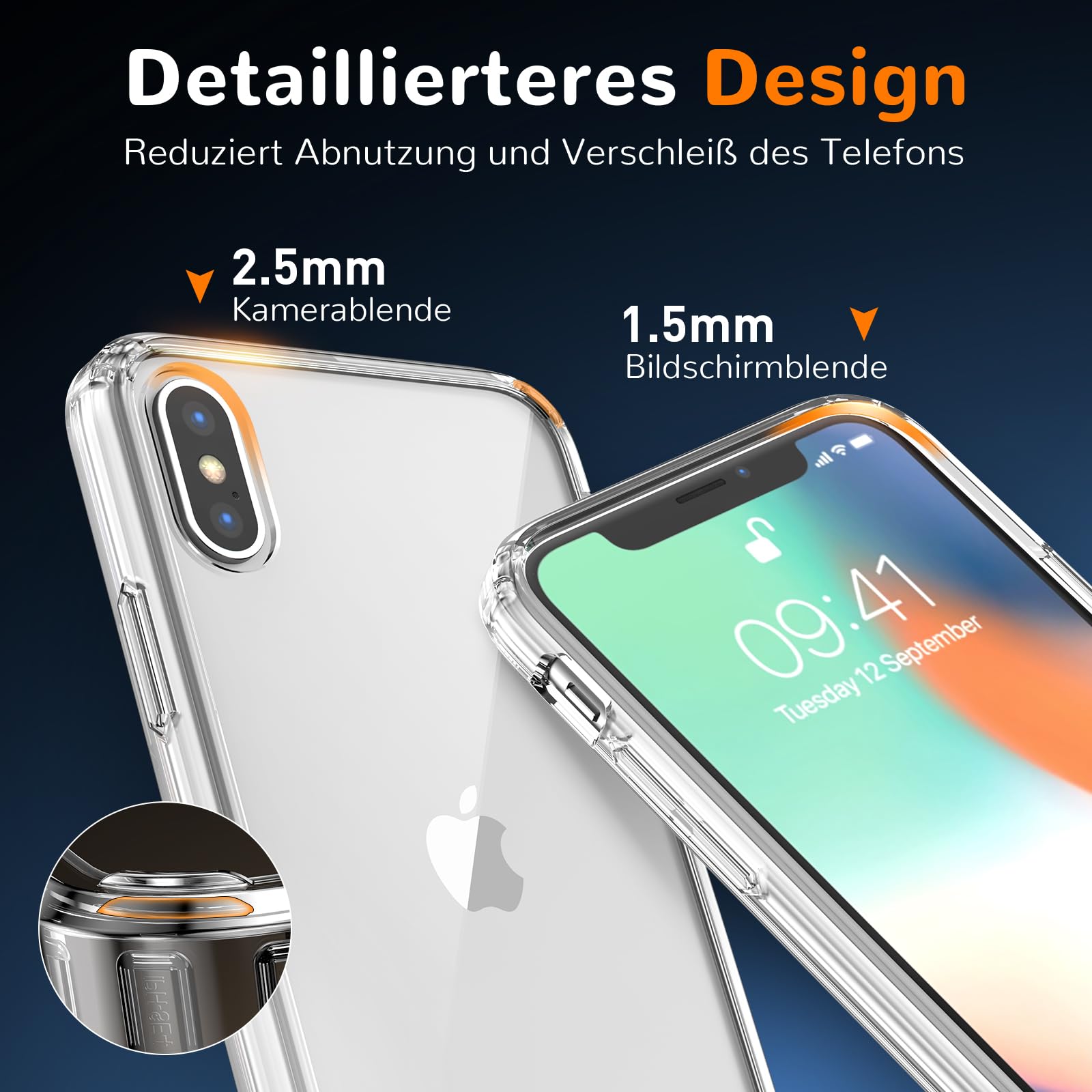 Clear Case for iPhone 15, Ultra Thin, Shockproof TPU Cover, Anti-Yellowing, Crystal Clear, Phone Case for Apple iPhone 15 - Clear — view 635