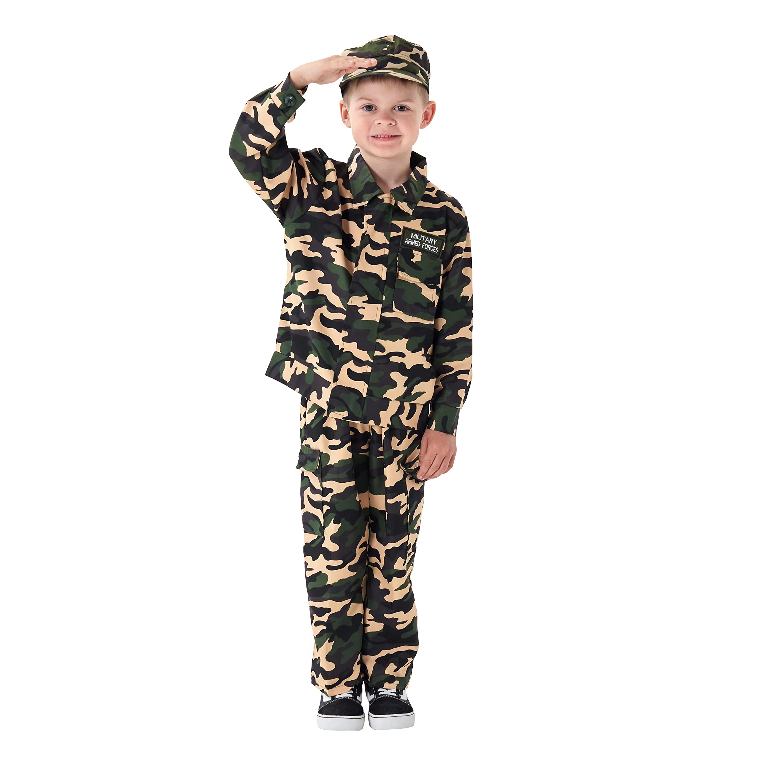 Buy Deluxe Army Clothes Cosplay Costume Soldier Outfits for Kids Online