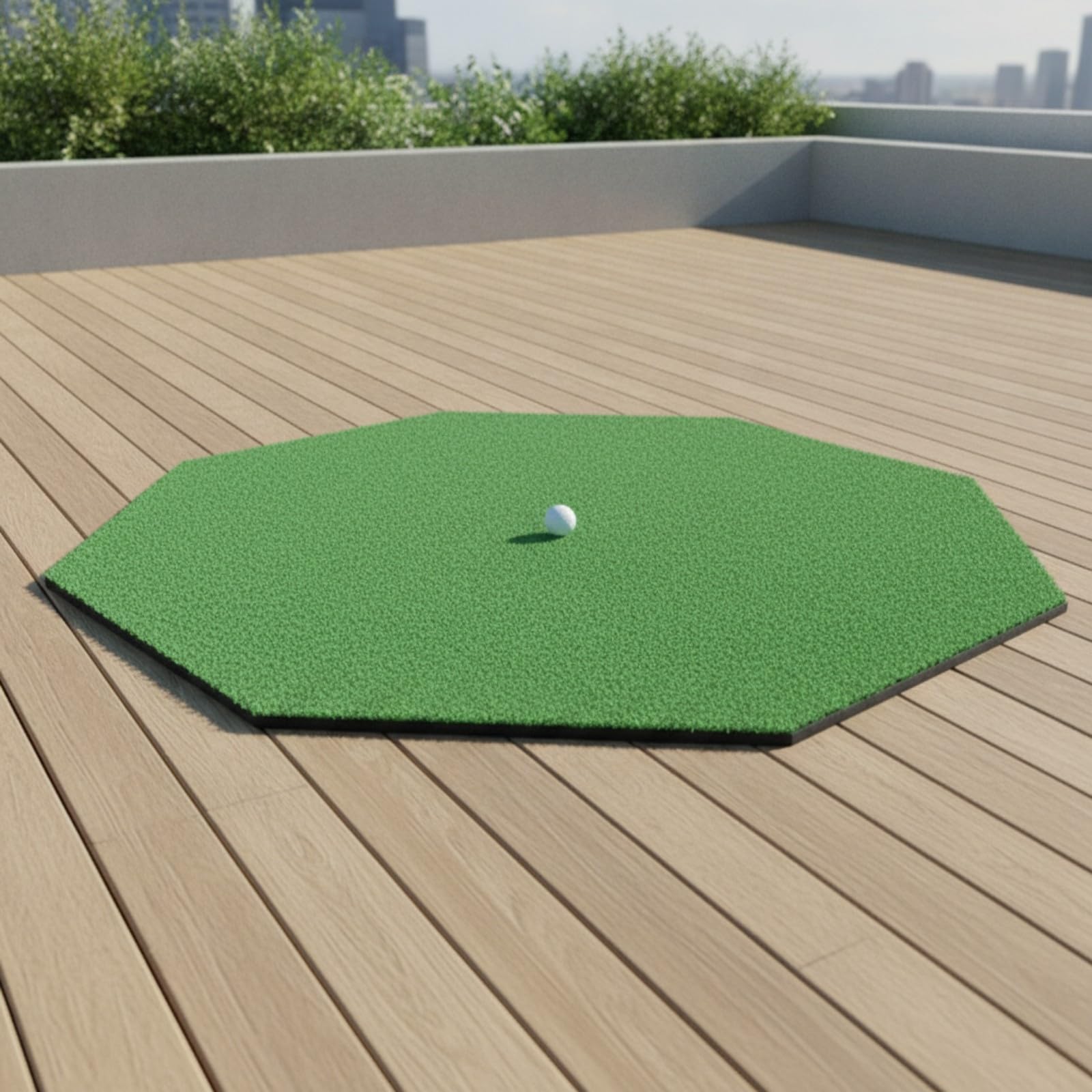 Achteckig Kunstrasenmatte für Golf | Golf-Abschlagmatte, Golfschlagmatte, für Zuhause, Garage, Golfer