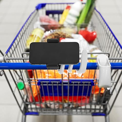 Vista 18 de Amylove 2 soportes para teléfono para cochecito portátil, soporte universal para teléfono celular, accesorios universales para padres, bebés y niños