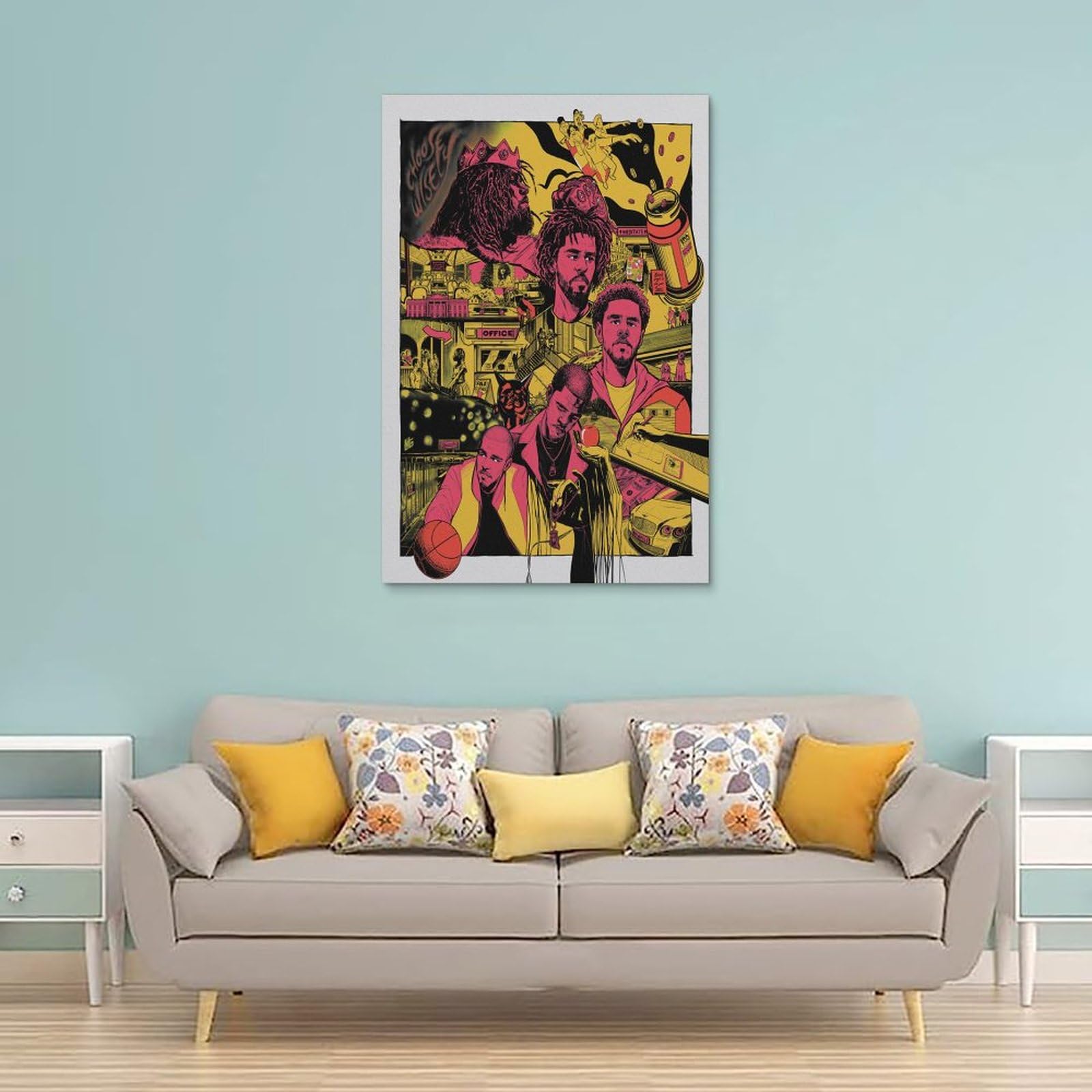 JUYERGWERKJ P1Harmony Posters - Esthetische Vintage Canvas Kunst 20x30 Cm - Muurdecoratie Zonder Frame