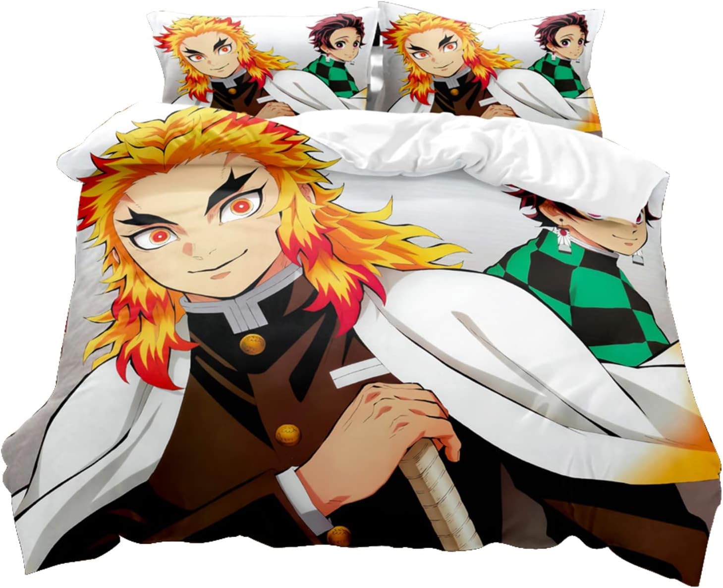 commoppi Demon Slayer Bedding Set Nezuko with 1 Duvet Cover