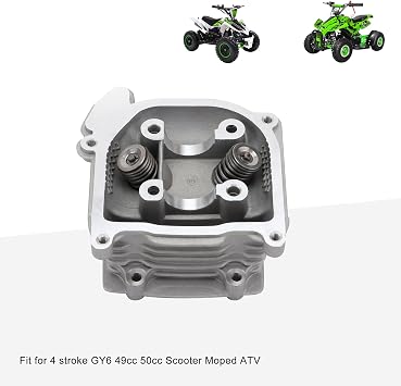 GOOFIT 39mm Cylinder Head with 64mm Valve for 4 Stroke GY6 49cc 50cc ATV Scooter Moped 139QMA 139QMB Engine Part
