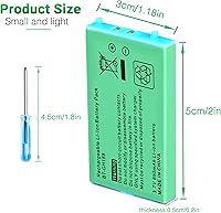 Vista 5 de Xahpower Juego de accesorios Gameboy Advance SP Gameboy, 1 cable de carga y 1 paquete de batería para sistemas Game Boy Advance SP (GBA SP)