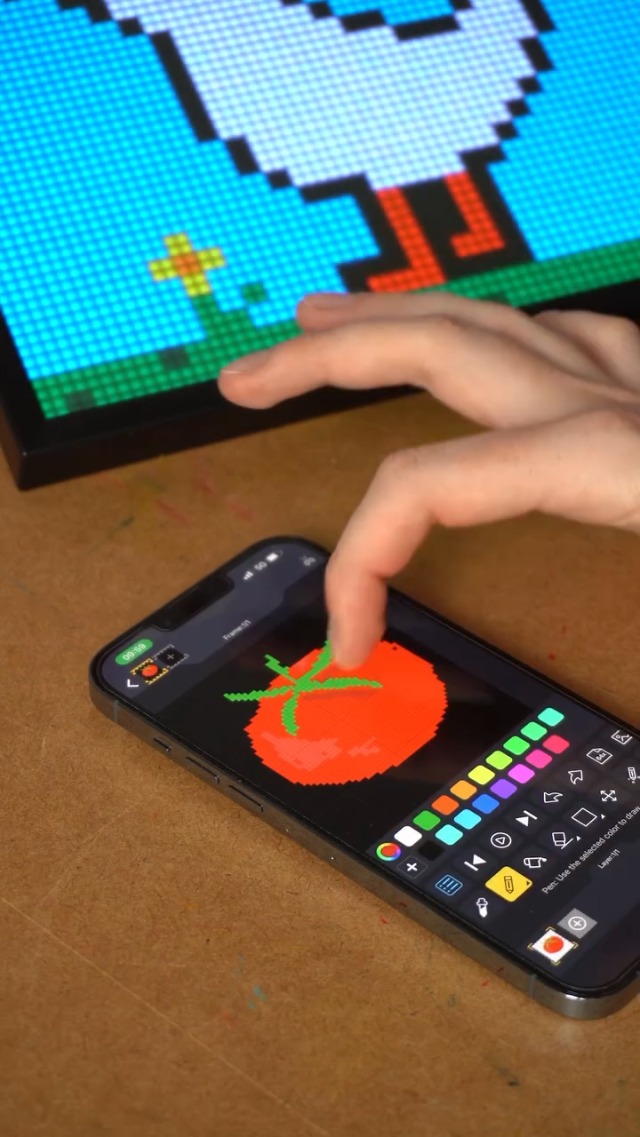 【新品未開封】Divoom Pixoo 64 ピクセルアートフレーム ピクセル DIVOOM-デジタルフォトフレーム,ピクセルアート,LED,64x64