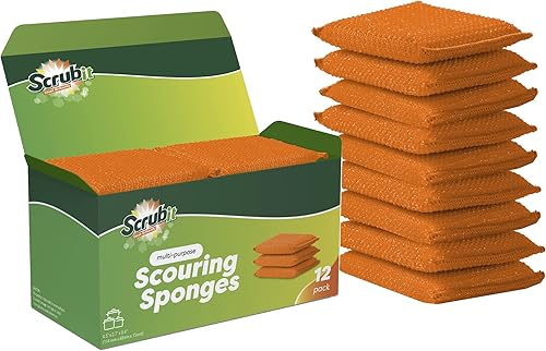 Miniatura 9 de SCRUBIT Esponja multiusos para fregar platos, almohadillas antiarañazos, esponjas de limpieza para ollas, platos, utensilios y utensilios de cocina