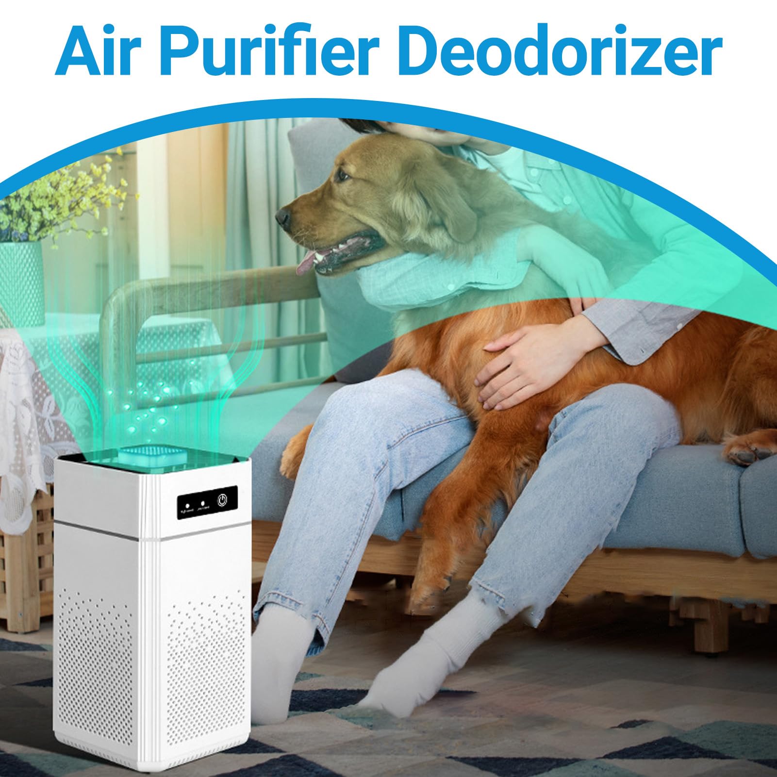 Purificador De Iones De Aire Para El Hogar Generador De Iones De Iones Negativos Para El Hogar Generador De Iones De Aire Silencioso Portátil Adecuado Para Dormitorio, Baño, Oficina, Cocina Y Mascotas