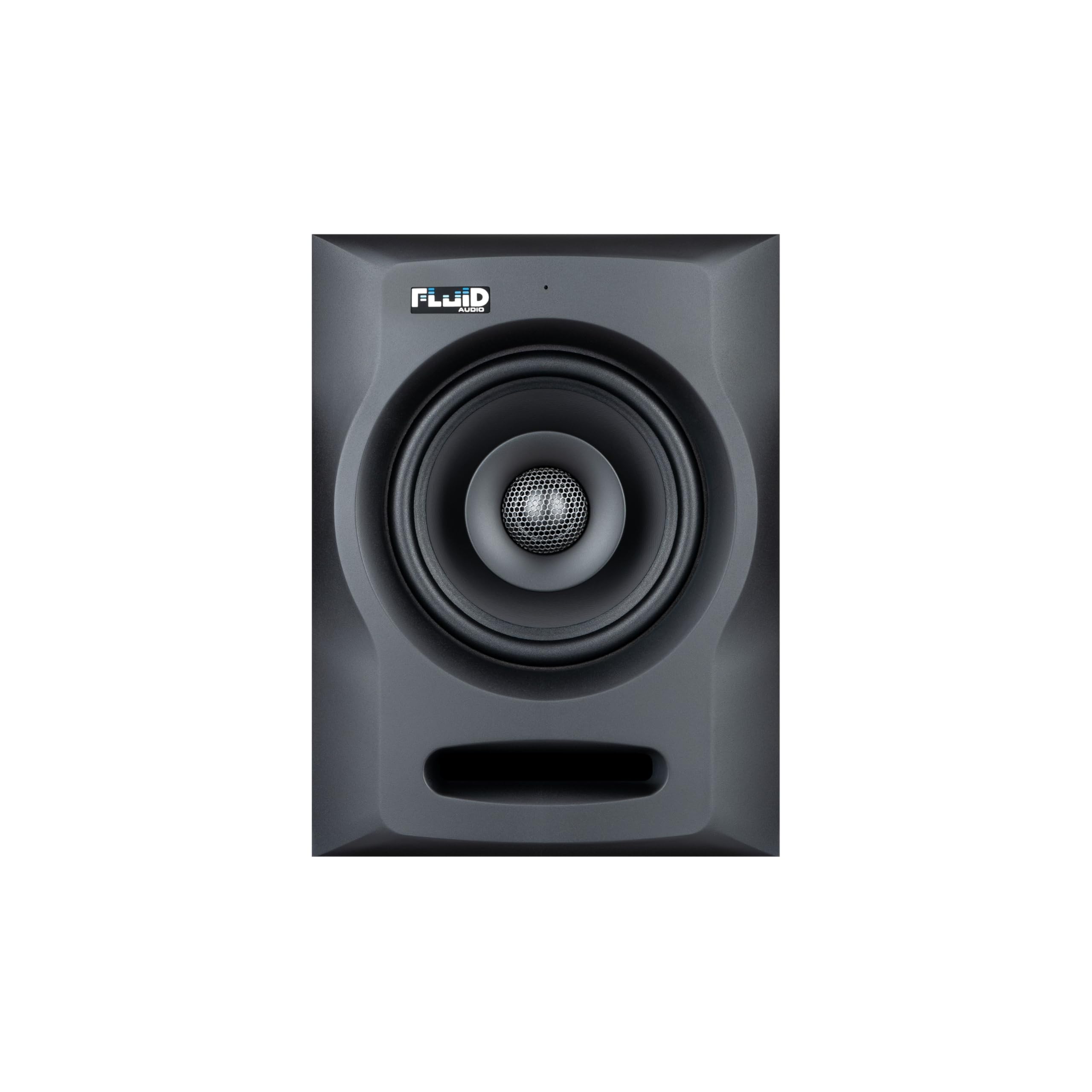 Fluid Audio FX50 V2 Enceintes de Monitoring de proximité (moniteurs de Studio Actifs, Pilote coaxial 2 Voies, woofer 5 Pouces, 60W RMS), Noir