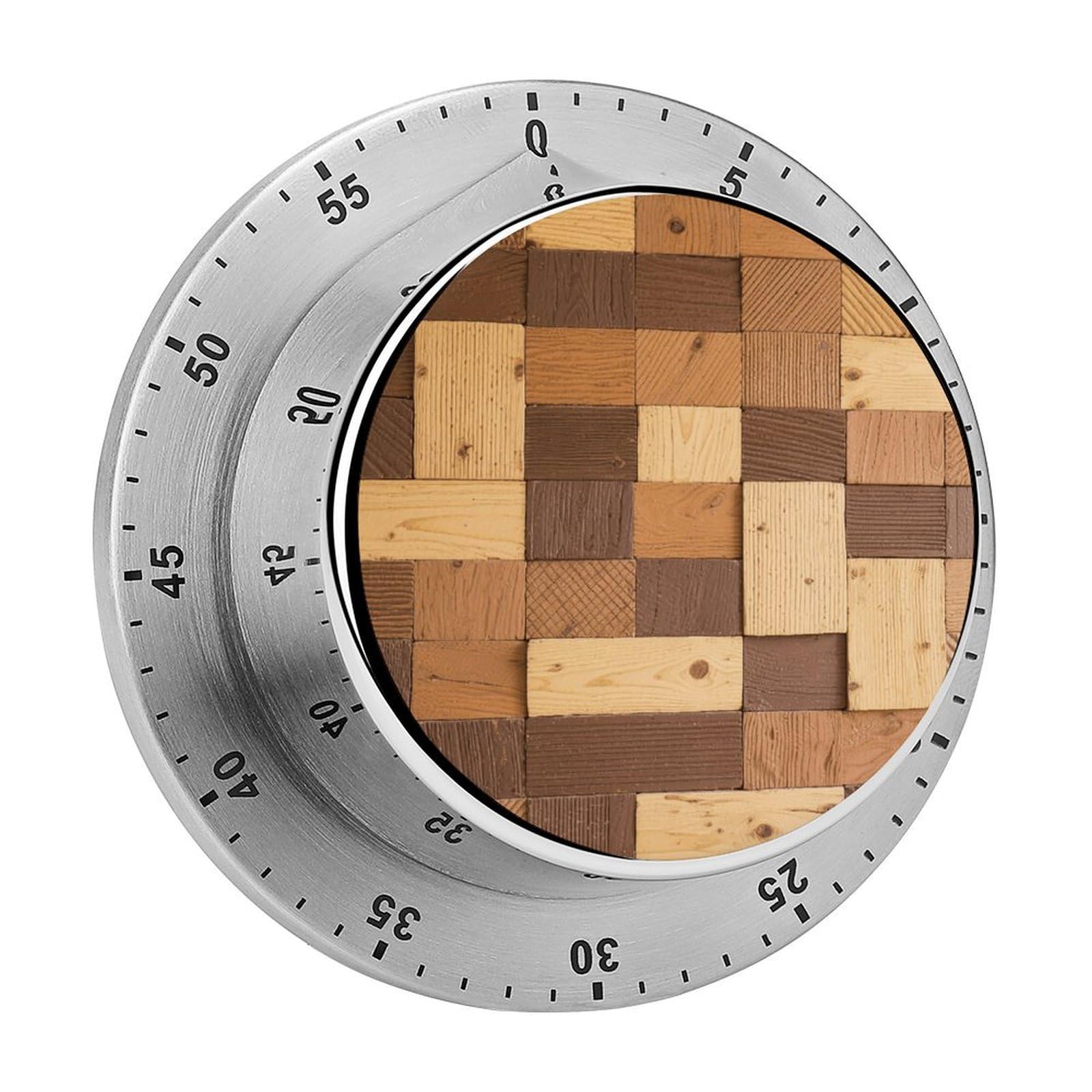 Compte à rebours magnétique visuel en bois mécanique pour gestion du temps