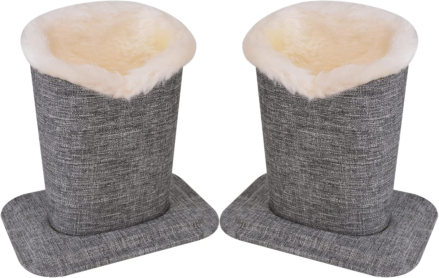 Pack of 2 Soft Plush Lined Eyeglasses Holder Stand Protective Glasses Holder Stand