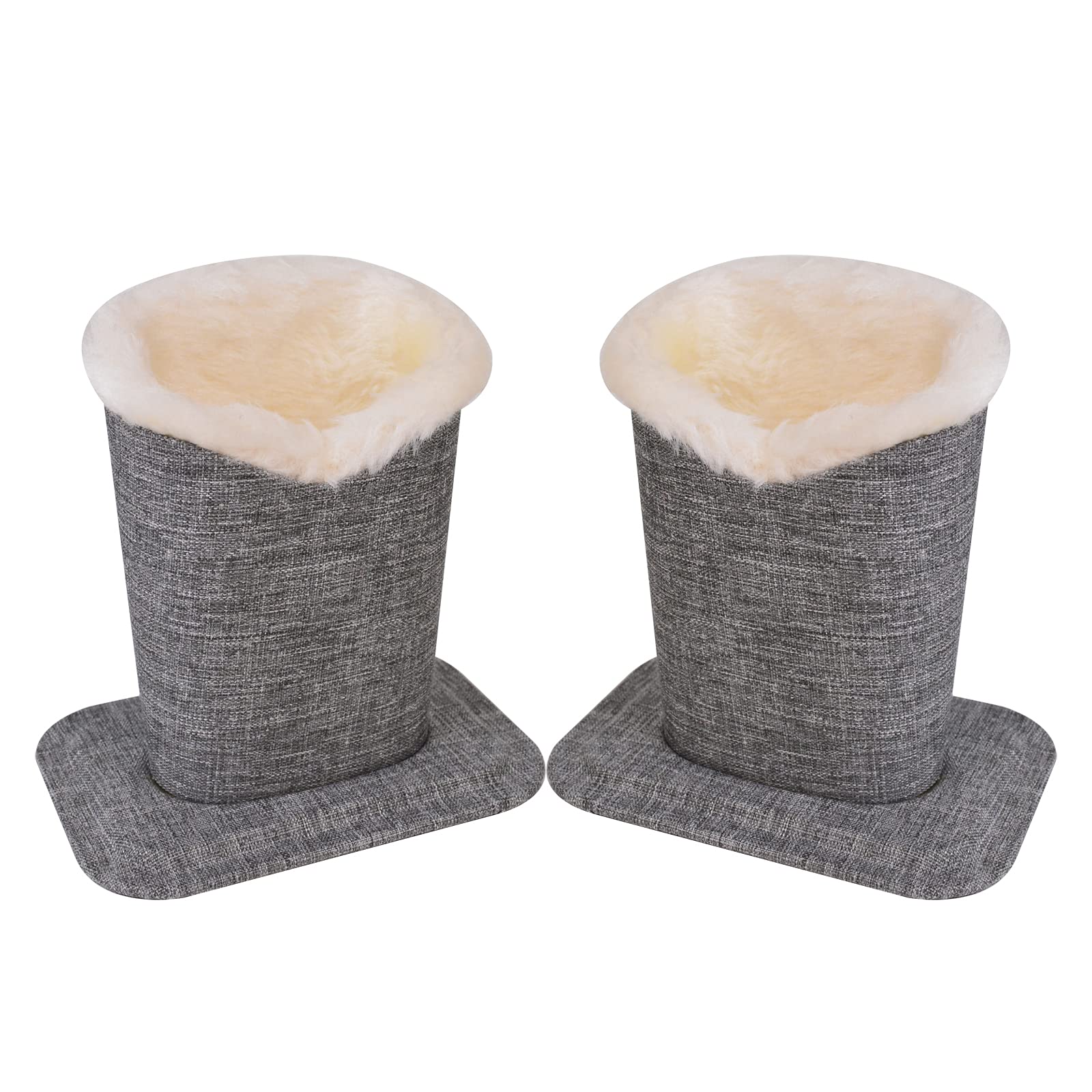 Pack of 2 Soft Plush Lined Eyeglasses Holder Stand Protective Glasses Holder Stand