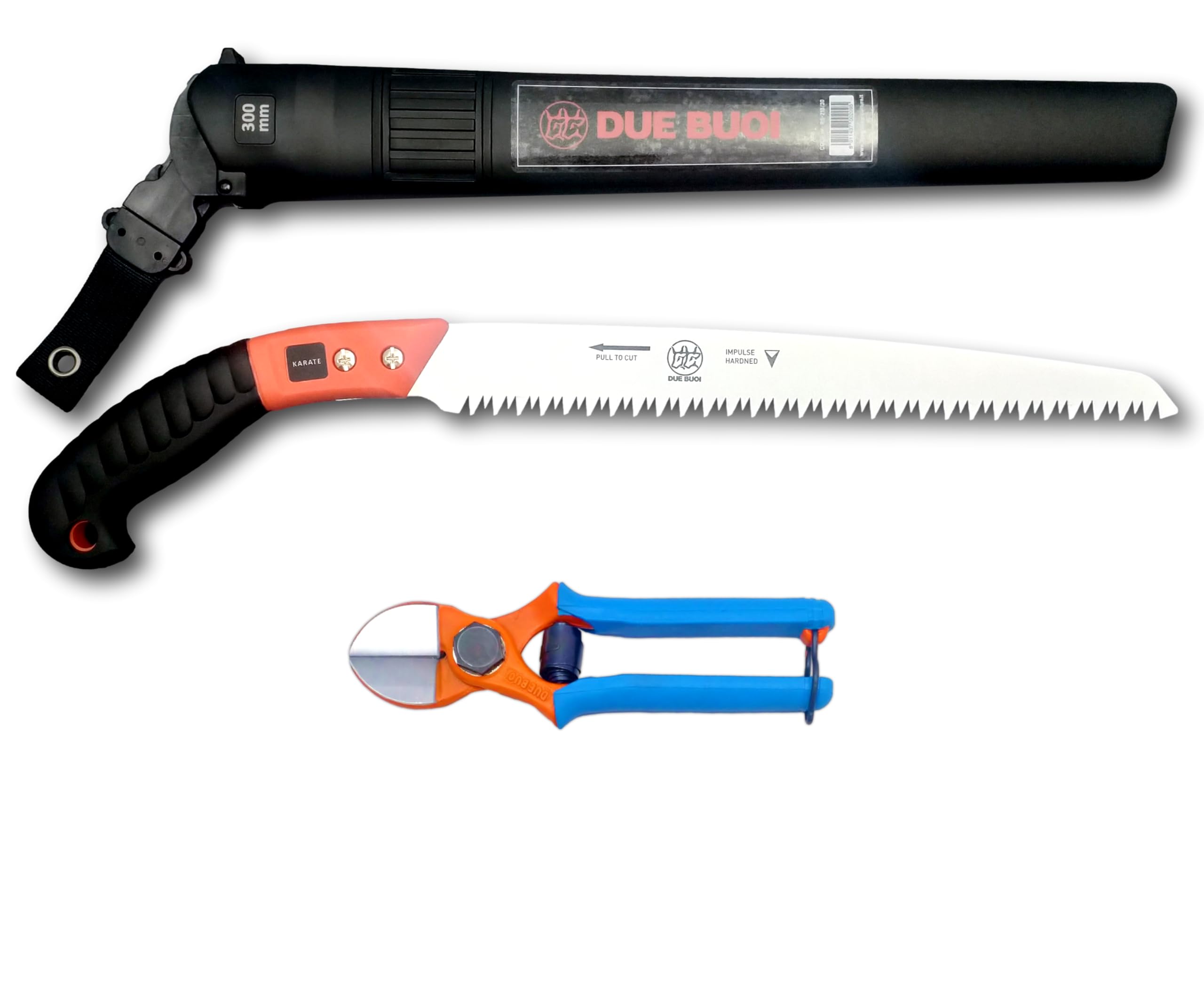 Kit DUE BUOI con tijeras forjadas de doble corte 133/20 y sierra de poda RS210/30