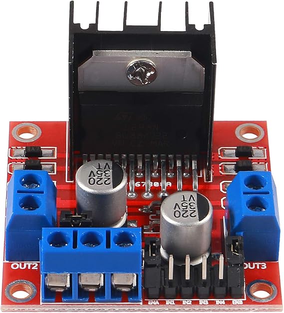 6PCS L298N Motor Driver Board Module DC Stepper Motor Controller Dual H-Bridge for Smart Car Robot Power