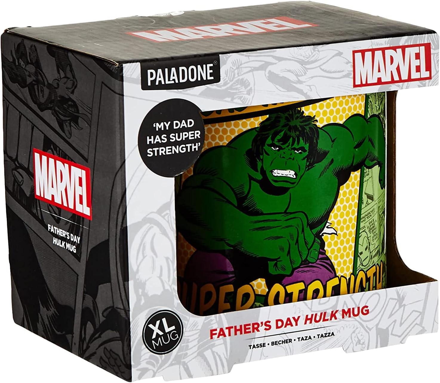 Paladone Hulk My Dad Has Super Strength Oversized Mug Multicolor