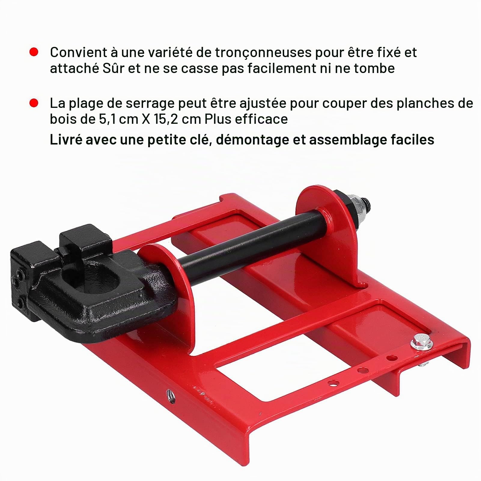 Broyeur de tronçonneuse verticale, scie à bois de coupe, guide de coupe de bois, coupe verticale, fraise pour les travailleurs du bois, les ouvriers du bâtiment, l'acier et le bois