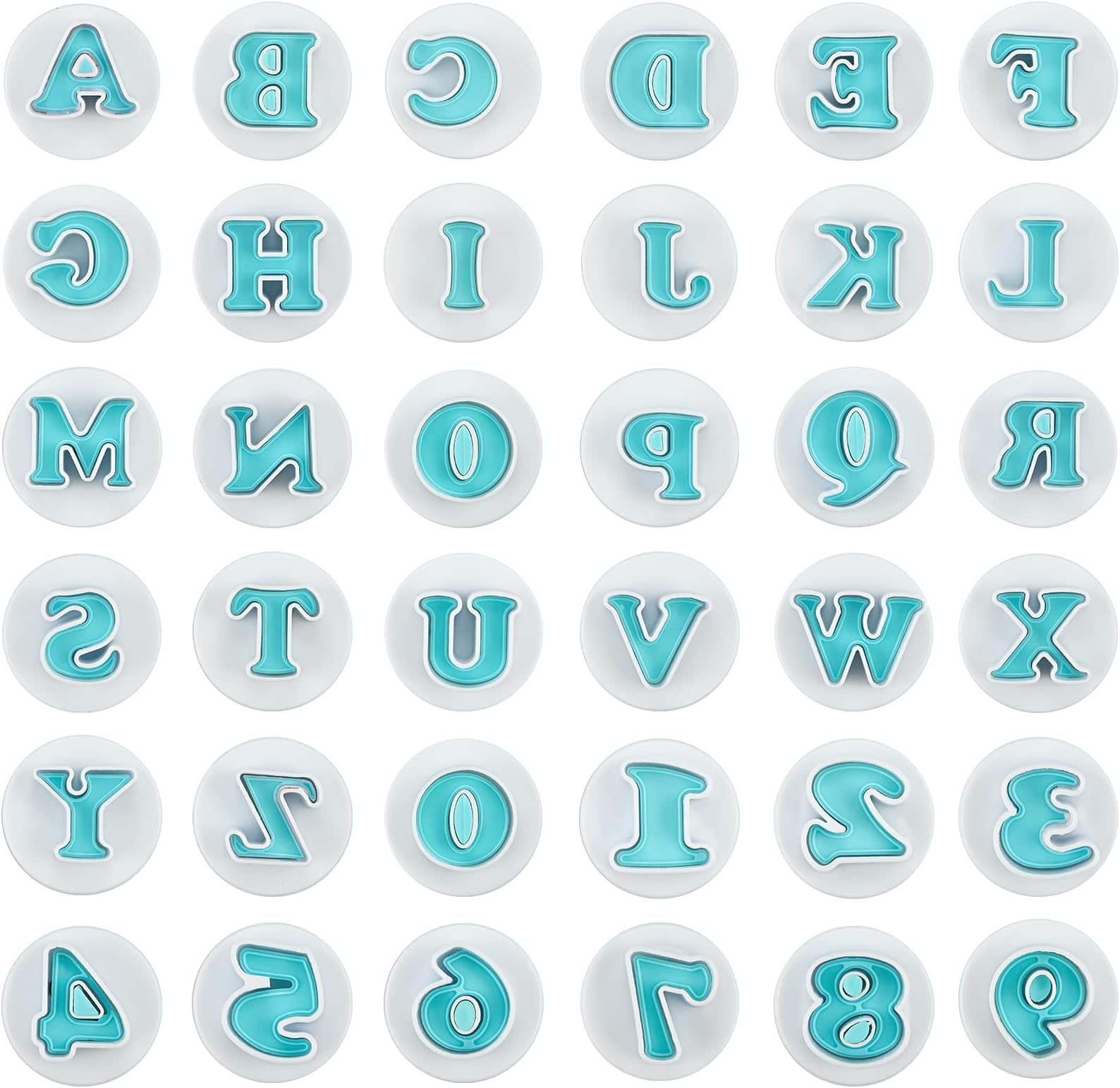 Cake Star Push Easy Cutters Uppercase Alphabet Set 26 Piece Letter