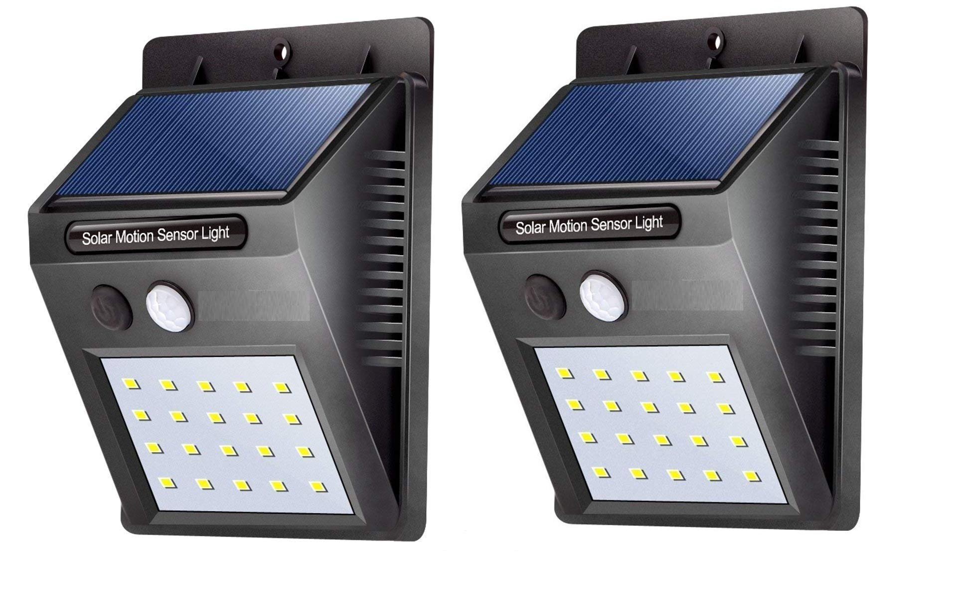 Solar Light, 20 LED Wireless Motion Sensor Lights | Waterproof Wall Light | Security Lights for Outdoor Garden, Patio, Yard, Deck, Garage, Driveway, Fence - Pack of 2 (B08NCM4CXF) Amazon Price History, Amazon Price Tracker