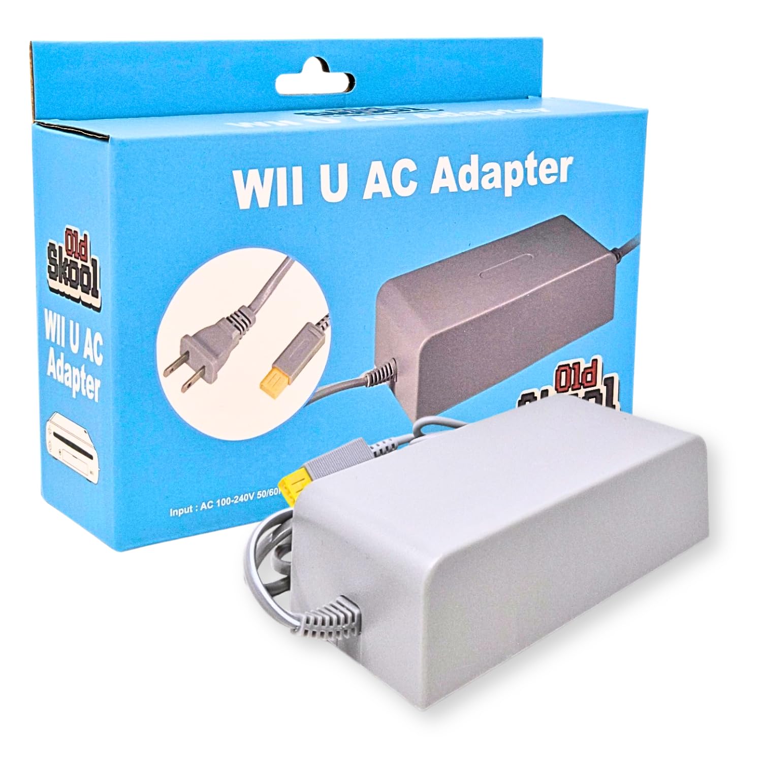 Old Skool AC Adapter Power Cord Compatible with Wii U Console