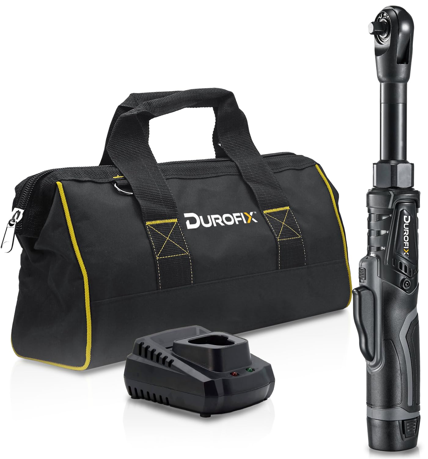 Durofix Rw1216-3Pgc G12 12V Li-Ion 3/8" Cordless Extended Ratchet Wrench Kit 4716872181636