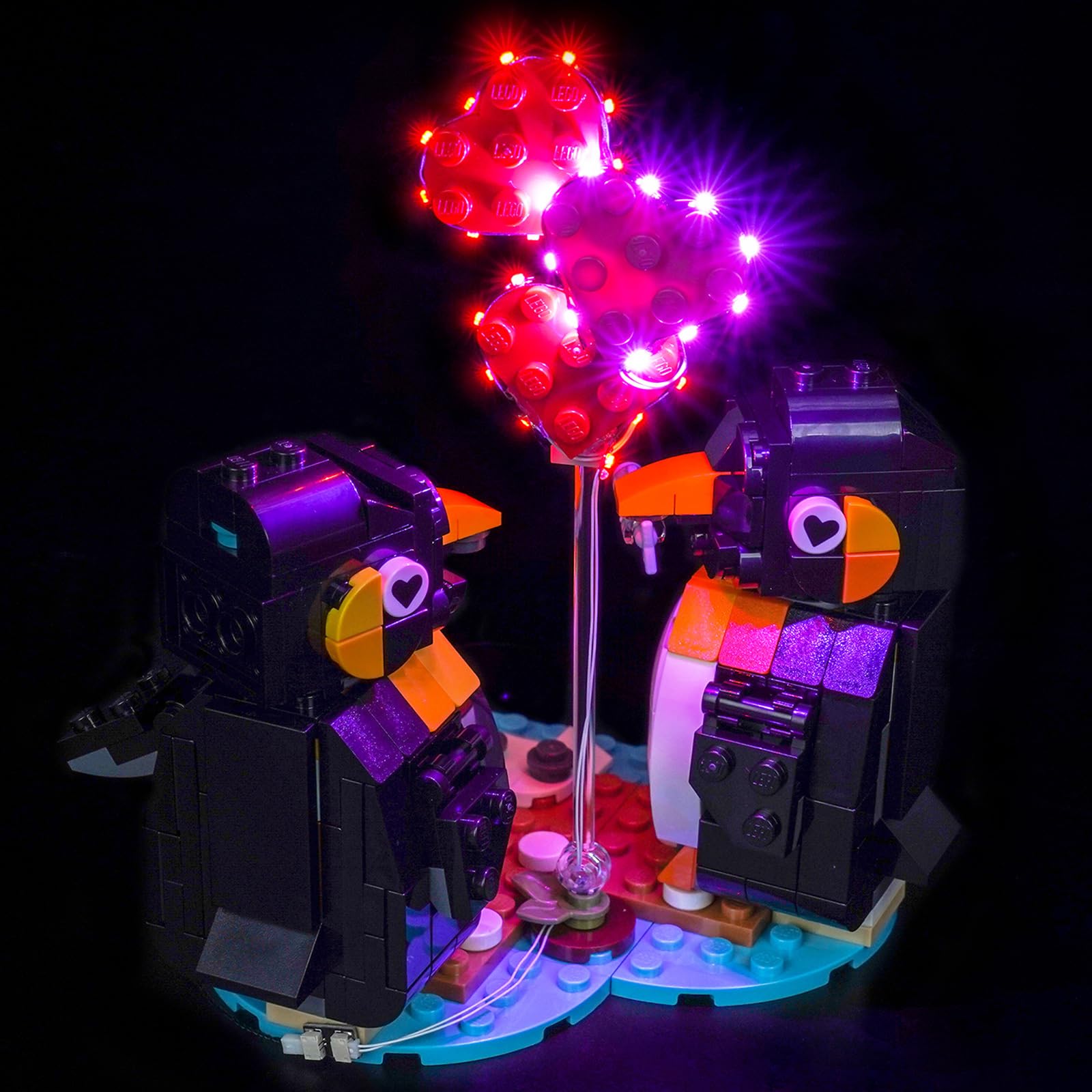 Light Kit Compatible with Lego 40886 Penguins in Love (No Model)