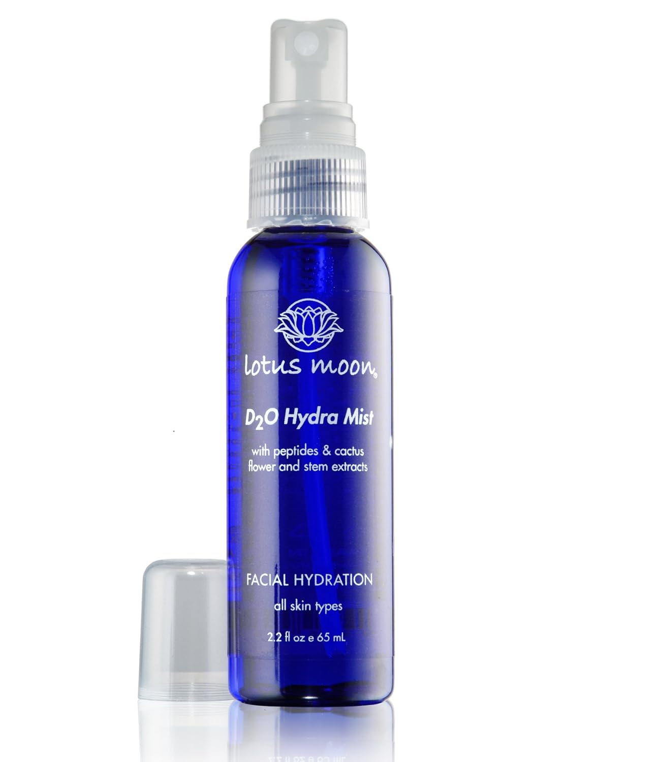Lotus Moon D2O Hydra Mist 2oz - anti-aging antioxidant protection with peptides and cactus stem flower extract