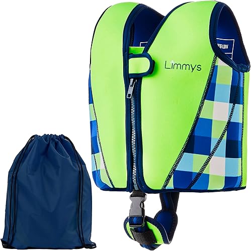 Vista 81 de Limmys Premium Kids Swim Vest - Toddler Swim Jacket and Buoyancy Swimming Aid - Modern Design Swimming Vest for Boys, Girls and Babies - Drawstring