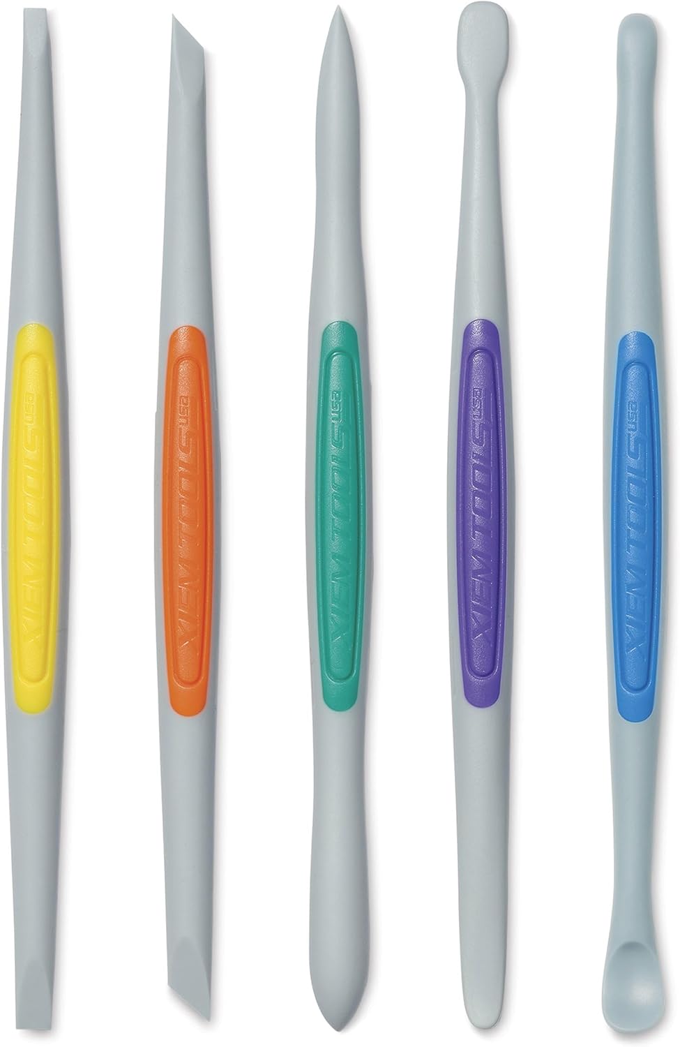 Xiem Tools Silicone Clay Finishing Tools 5 Piece Set Flex-Firm, Size Small