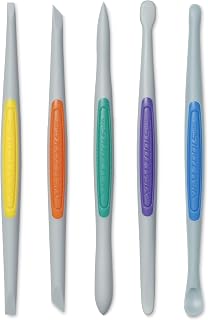 Xiem Tools Silicone Clay Finishing Tools 5 Piece Set Flex-Firm, Size Small
