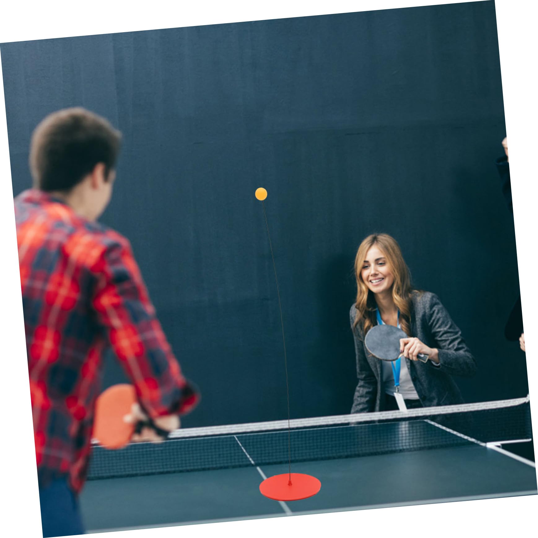 BESPORTBLE Set Da Pong - Dispositivo Di Allenamento Con Racchetta Elastica E Barra A Molla - Ideale Per Principianti E Professionisti - Gioca Sempre E Ovunque