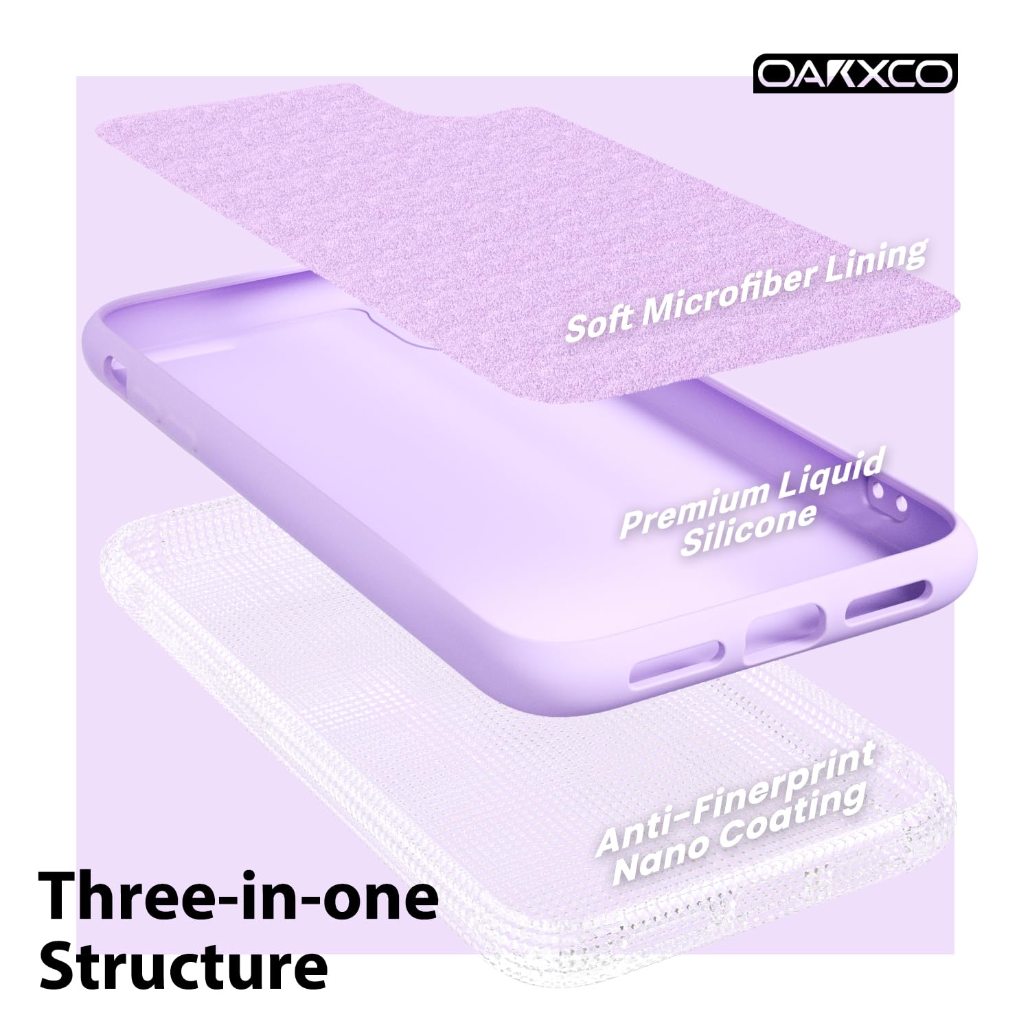 oakxco for iPhone 16 Pro Max Case Liquid Silicone, Soft Rubber Gel Elegant Aesthetic Basic Simple Cover, Cute Thin Slim TPU Matte Solid Color Plain Smooth Case for Women Girl, Light Pink — view 776