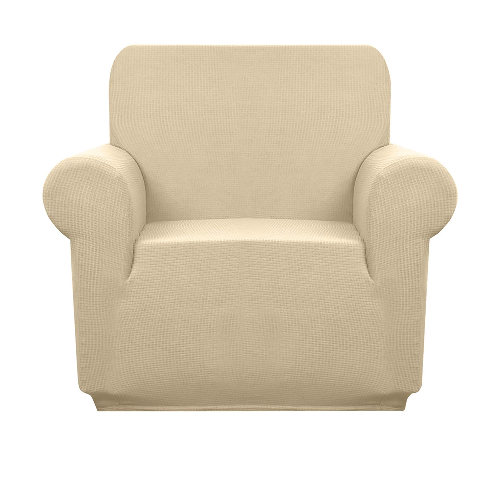 Granbest Premium Waterproof Sofa Cover High Stretch Couch Slipcover Super Soft Fabric Couch Cover (Beige, Small)