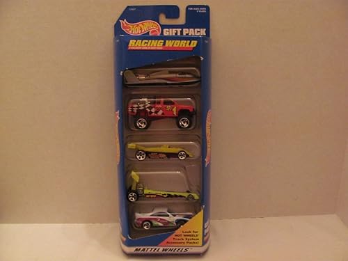 Miniatura 9 de Vintage  Hot Wheels  Racing World  Paquete de regalo de 5 coches (cada uno es de metal fundido a escala 164)  1997  por MATTEL  (fabricado en