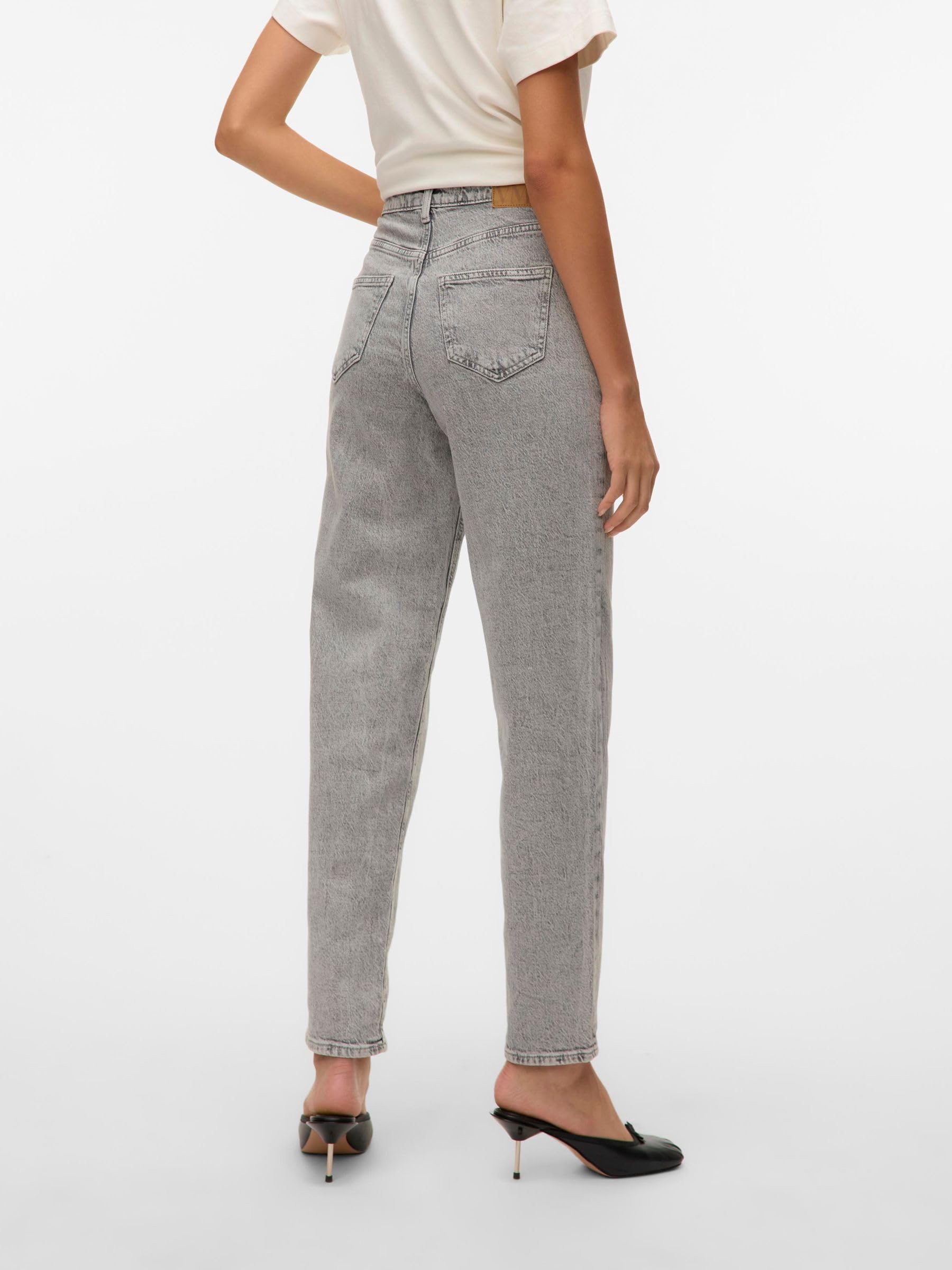 VERO MODA Jean mom VMTESSA Taille Haute Mom Fit Jeans