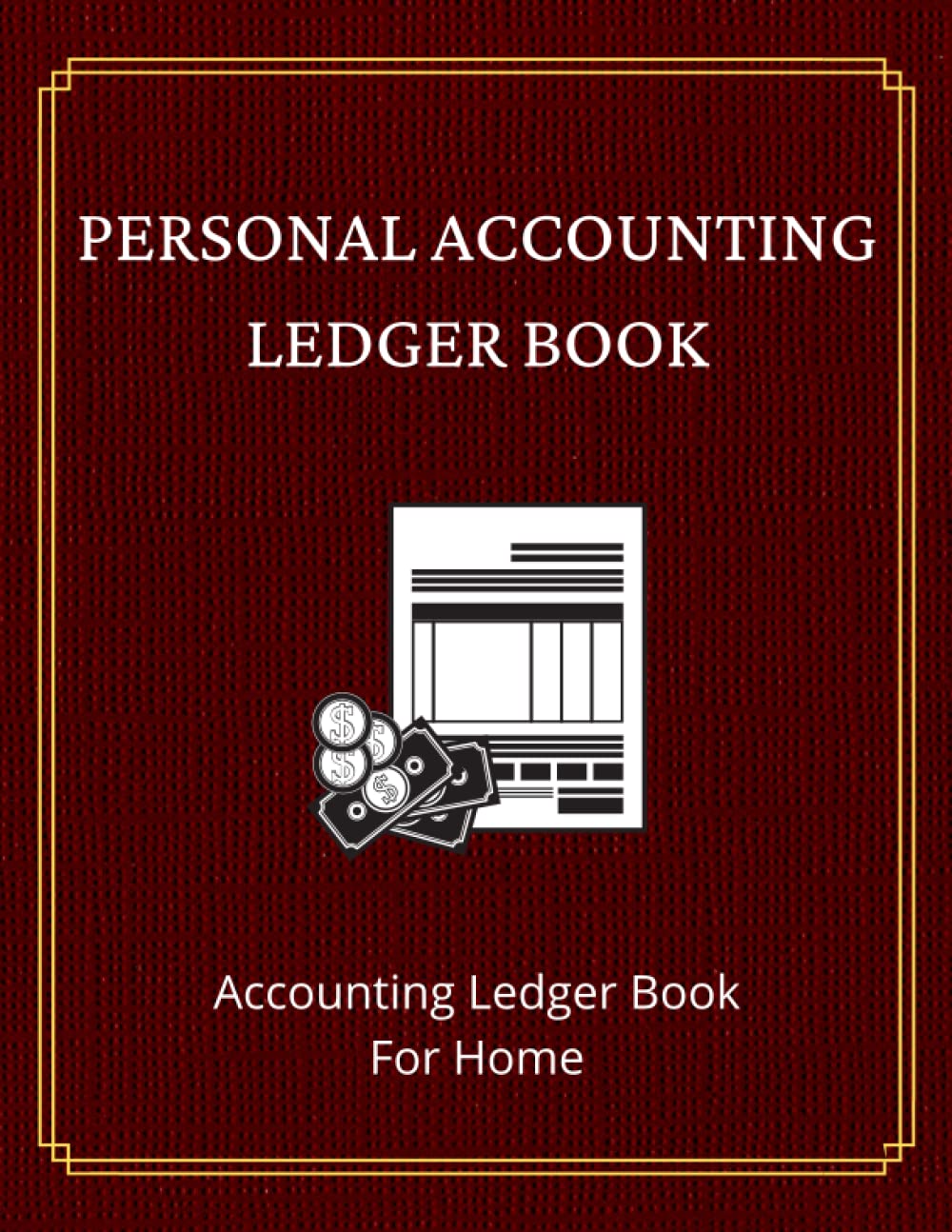 Personal Accounting Ledger Book: Personal Ledger Notebook For Recording Daily Financial Transactions For Home and Small Businesses | Large Accounting