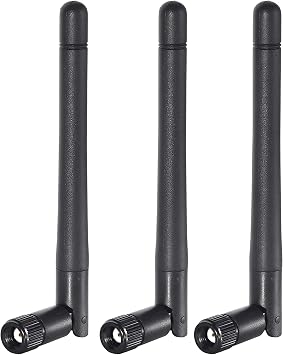2dBi RP-SMA Antenna for Wireless Card or Router 3-Pack