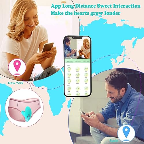 Miniatura 2 de Juguetes sexuales para adultos para mujeres, bragas vibradoras de placer con aplicación y control remoto, vibradores con 9 potentes vibraciones,