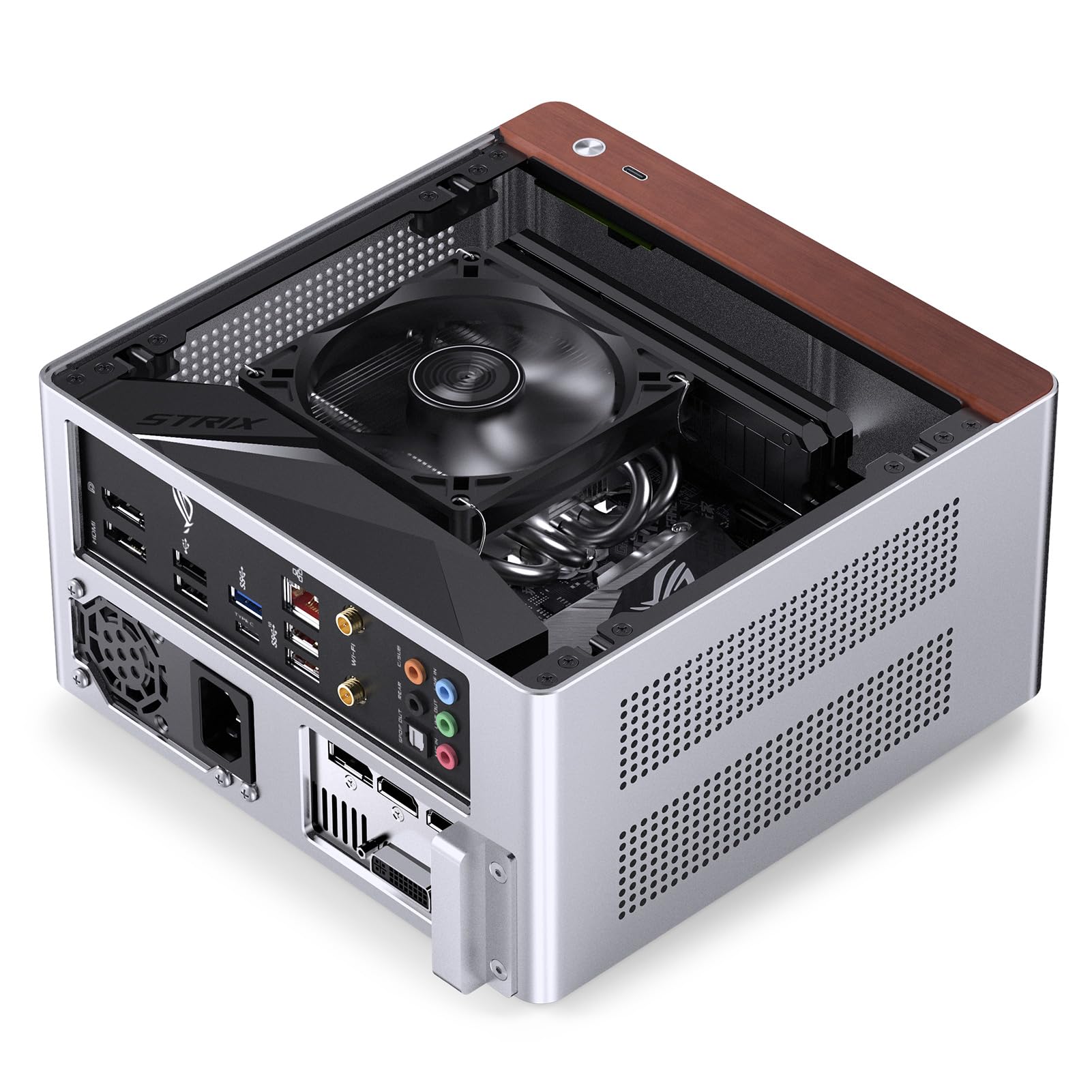 Amazon.in: Buy JONSBO NV10 Silver MINI ITX PC Case, Aluminum Alloy
