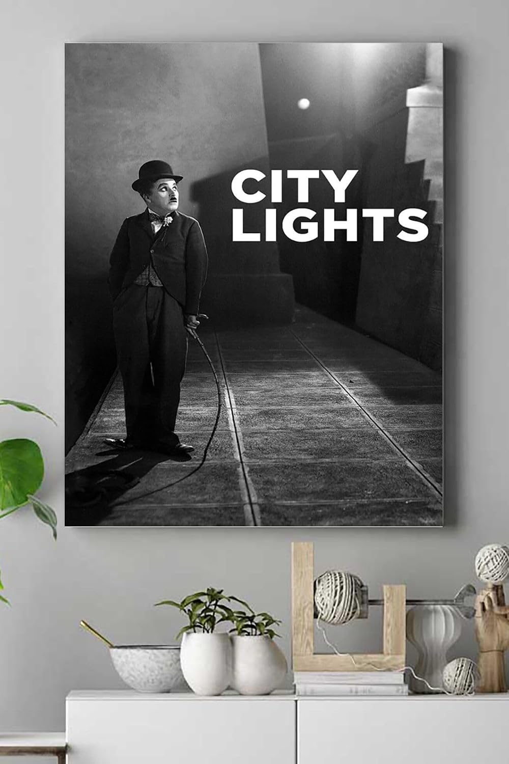 Postermanya (pster15633) City Lights-şehir Işıkları Film Afişi Kanvas Tablo 2 40 x 60