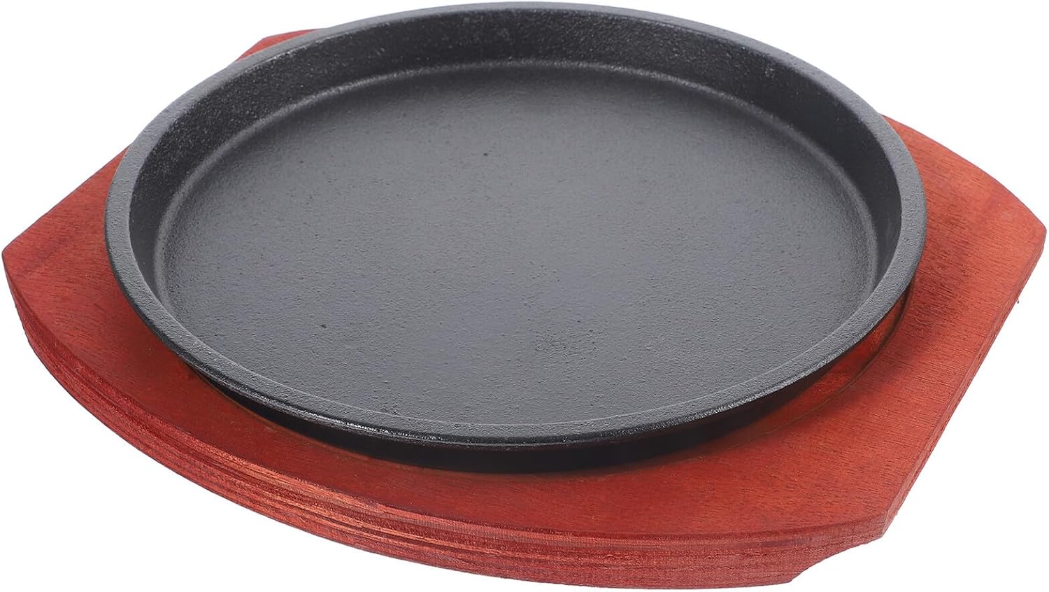22cm Non-stick Teppanyaki Grill Pan, Wear-resistant Reusable Steak Cooking Fry Pan for Home Barbecue and Roasting