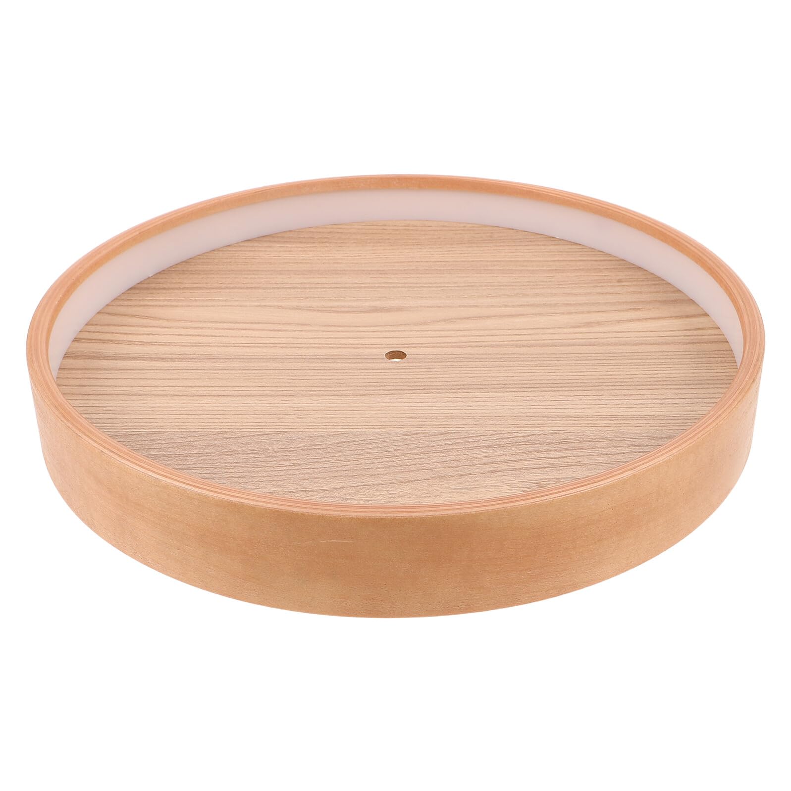 Horloge à quartz murale Toyvian en bois rond pour salon
