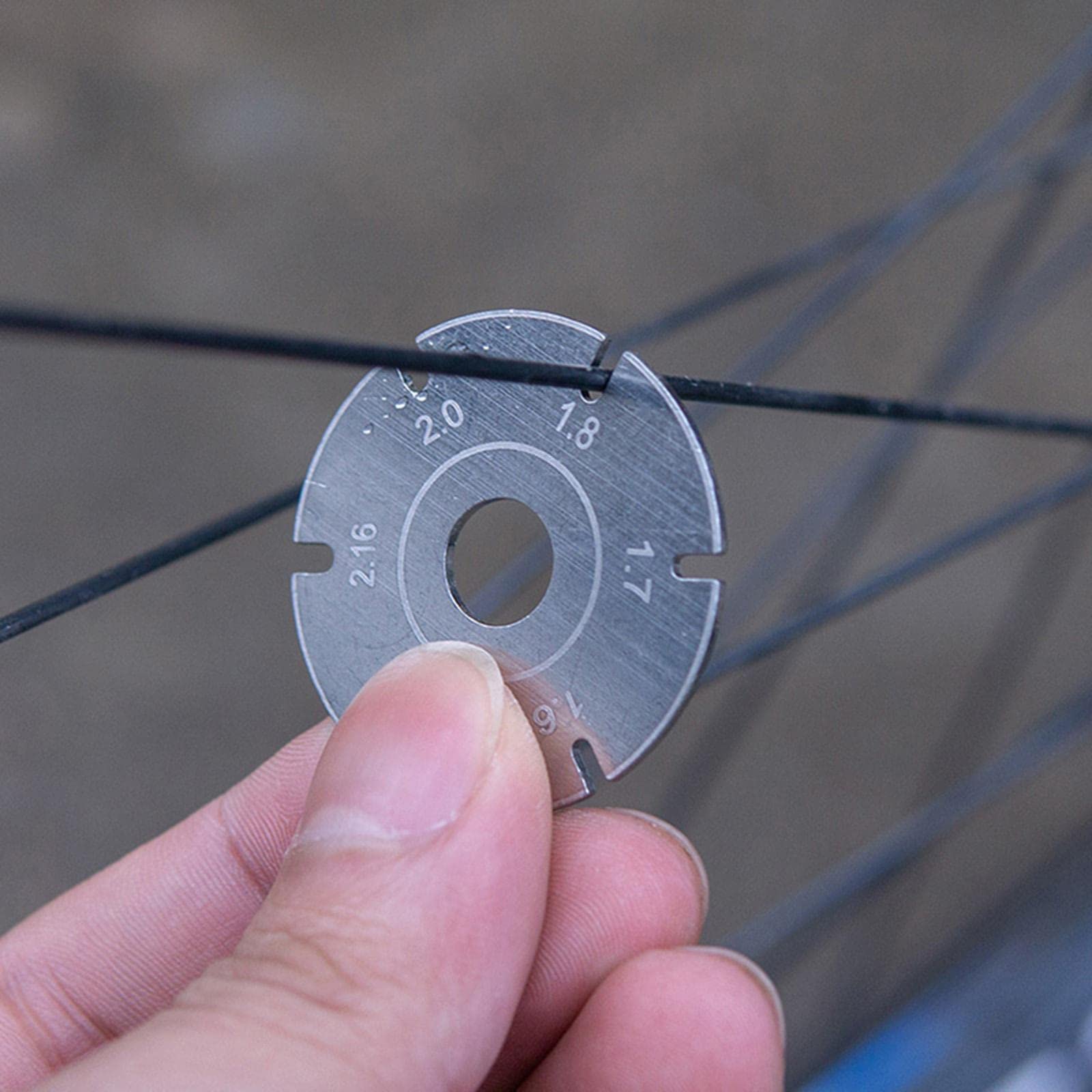 B Baosity Bicycle Tool Spoke Tension Meter, Mountain Bike Rim Tension Measuring & Adjustment Tool for Road Bike Wheel Spokes Check & Correction