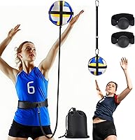 Vista 9 de TOBWOLF Volleyball Spike Trainer, Elastic Self-Training Volleyballs Resistance Band, Volleyball Equipment Training Aid Improves Serving, Jumping