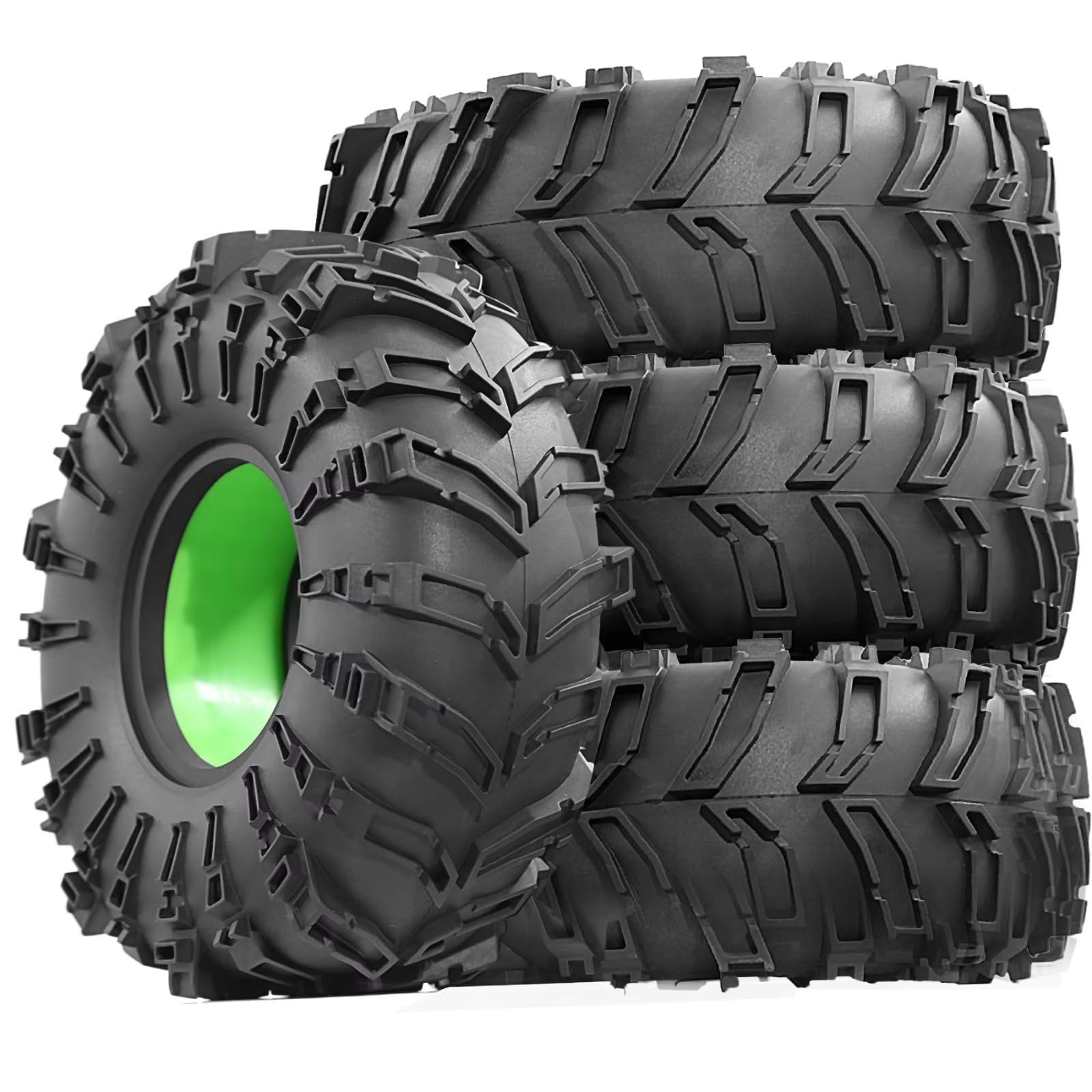 Compatibile Con Traxxas Per TRX4 Per Axial Per SCX10 1/10 RC Crawler Ricambi Auto Accessori 2.2 "Ruote In Gomma Pneumatici Inserimento In Silicone Rc Car Pneumatici